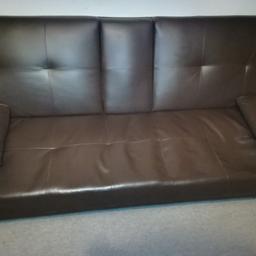 Brown sofa bed. It cost £259 on Amazon.