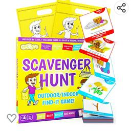 Scavenger Hunt for Kids Find It Game - Indoor and Outdoor Games for 3+ Year Olds - Party Games for Kids Birthday- Treasure Hunt Game for Kids - STEM Children Game.
