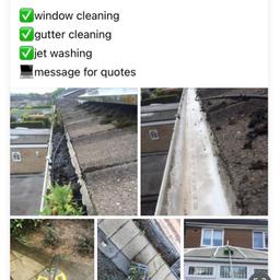 Window cleaning gutter cleaning jet washing