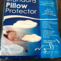 Hi, I have for sale is a pillow protector case. size 44 x 72cm
Brand New in packaging. 
2 available. 
Colour white

please check out my other items. 

Thanks