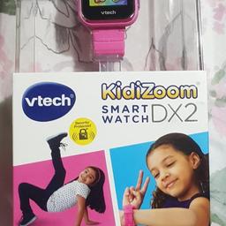 Brand New

The VTech KidiZoom Smart Watch DX2 is a camera, kids’ activity tracker and watch, all in one wearable device. Take photos and videos with the dual cameras, and then apply cool effects to make them your own.