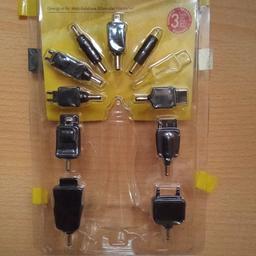 Handy-Adapter für alte Modelle (unter anderem Nokia, Motorola, Samsung, Siemens)
10 Stück
