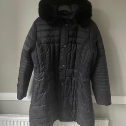 Ladies brand new parka coat with faux fur coat size 18💗