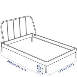 COLLECTION ONLY!!! B42

Ikea KOPARDAL double bed frame
NO marks or scratches - one slat has broken can be purchased from Ikea