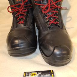 Uvex Heckel Suxxeed Offroad High Safety Work Boots S3 CI SRC -ToeCap size 4 c/ w brand new Authentic Dr Martens Air wair laces. I have cleaned, polished and sterilised them, so they are in very good condition. See photos for condition and size. I can offer try before you buy option but if viewing on an auction site viewing STRICTLY prior to end of auction.  If you bid and win it's yours. Cash on collection or post at extra cost which is £4.55 Royal Mail 2nd class signed for. I can offer free local delivery within five miles of my postcode which is LS104NF. Listed on five other sites so it may end abruptly. Don't be disappointed. Any questions please ask and I will answer asap.