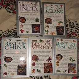 ■ PRICE: £20 [TOTAL]

■ CONDITION: GREAT - USED
▪ Due to books being over 20 years old, there may be some marks/stains/minor damage

■ INCLUDES:
▪ Best of India
▪ Best of Ireland
▪ Best of China
▪ Best of Mexico
▪ Best of Thailand

■ INFO:
▪ Price is for all books in total
▪ Publisher: Anness Publishing
▪ Dimensions (approx): 20cm x 13.5cm
▪ Paperback
▪ Each book is small and very thin
▪ Over 20 years old

■ IMPORTANT:
▪︎ Selling as moving house/downsizing
▪ Cash on collection is preferred but postage is also available

---

Tags: manchester Gorton Ashton Denton Openshaw Droylsden Audenshaw hyde tameside salford ancoats stockport bolton reddish oldham fallowfield trafford bury cheshire longsight worsley cooking cook book books cookbook lunch recipe book recipes food restaurant cuisine cookery meal meals chef chefs chinese indian irish mexican thai