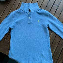 Original Ralph Lauren Langarm Shirt. Zustand wie neu. Größe lt Etikett 130. Hellblau.