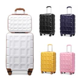 Lightweight suitcase but heavyweight protection. With its concave and convex design, this cabin suitcase is practical while adding to its stylish aesthetic. 4 x 360° swivel wheels distribute the weight of your suitcase evenly and ensure easy gliding through busy airports or train stations.
🧿Gender Unisex Adult
🧿Pattern/ Print No Pattren
🧿Style Suitcase
🧿Material ABS
🧿Casing Hard
🧿Features Lightweight, Secure (Lock Included), Telescopic Handle, Tie-Down Straps, Waterproof, Wheels/Roll
13 inch 20 pounds
20 inch 45 pounds
Set 65 pounds
