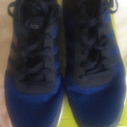 Adidas  neo trainers worn once  blue and navy size 7