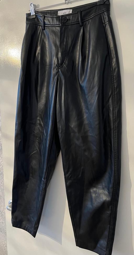 Buy & Sell South West London West Brompton - South West London - Photos for Womens Mango Faux Leather Straight Trousers