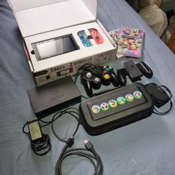 hello
i have a nintebdo switch for sale that comes with all the extras including:

Nintendo Switch
Switch Dock
Hard Shell Case
Mario Kart Deluxe
Super Mario Smash Bros
Joypad
GameCube Joypad + Converter
HDMI cable
Charger
Original Box

literally played a few times, selling due to not playing it.

Collection Only in london or if your local I can deliver