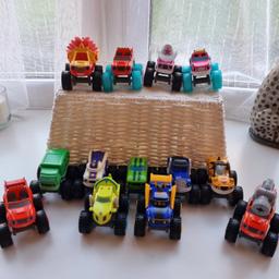 13 Blaze and the monster machine and friends vehicles. All in great condition. Must go together. Collection b75 area or very local delivery.