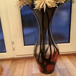 Lovely large vase with flowers,perfect condition,2ft high