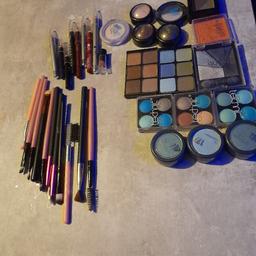 eye shadows  eye liners lip liners and makeup brushes ect