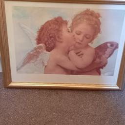 A  Large  Gold Framed  Picture  Called Putto's Kiss , just hung on wall for few Months then stored away , in very good condition, COLLECTION ONLY ,
