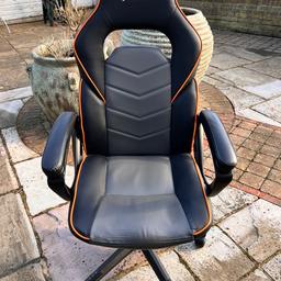 ADX gaming chair, height and tilt adjustable. In very good condition. Cash on collection only. Thanks