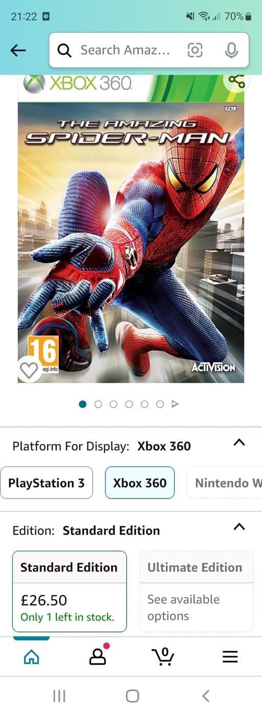 Buy & Sell Essex Thurrock - Essex - Photos for The Amazing Spiderman Xbox360 /Worth £18-£26