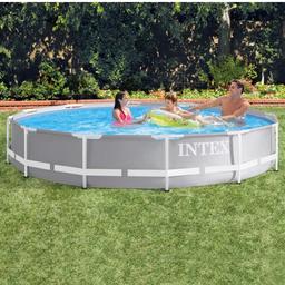 Opened Box - Brand New

Intex 12Ft X 30In Prism Frame Pool 26710NP

Made of durable 3-layer PVC-polyester material
Metal steel frame and drain plug with connection to garden hose
The interior wall simulates glass mosaic, the outer wall is grey
All detachable swimming pools have a connection for a filter although none are included, this model has a 32 mm connection
