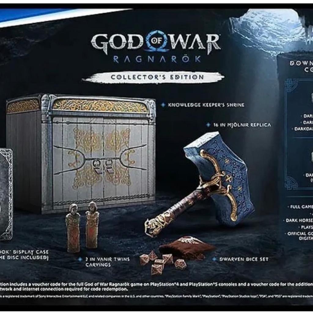 Brand new in box - unopened
PS5 God Of War Ragnarok Collectors edition
Collection only