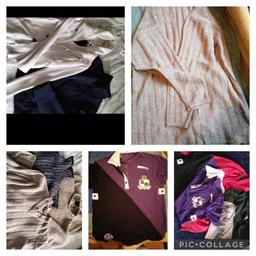 mens and womens clothing,if you can see it then it's available,cane be sold separate or as a mixed bundle, nothing more than £10 or the whole bundle for £65