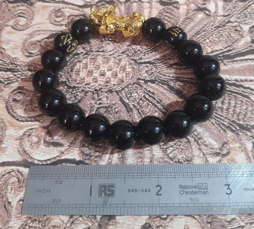 Buy & Sell Merseyside Saint Helens - Photos for gold plated dragon black obsidian bracelet