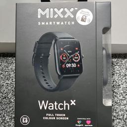 (CAN RECEIVE CALLS/MSGS) 

Encased in a slim square bezel design with a full colour touch screen and a waterproof rating of IP68. Amongst many useful features, if you wear the Watch X SmartWatch at night it will capture information about your sleep patterns. The Watch X will also monitor your heart rate, stress levels and enable you to track 20 different workouts such as hiking, yoga and football. Plus many more functions!

Watch strap length: 15cm - 24cm
Watch strap width: 2.2cm
Weight: 32g (including strap)
Battery: 175mAh Poly-Li
Waterproof rating: IP68

