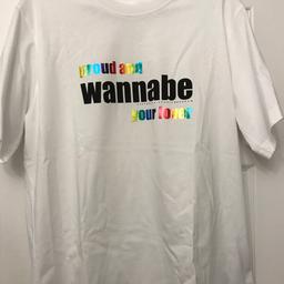 Unisex brand new ‘proud and wanna be your lover’ Victoria Beckham t-shirt. Size S which is a good 10-12, VB clothes generous sizes. In the original box.