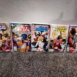 Three lots of carded mint condition comic bundles by DC & Marvel. Various years including 2004, 2010 & 2011.

Three; Marvel & DC with x5 comics in each bundle, priced @ £15.00 each bundle. 

One; DC Justice League Generation with x6 comics in the bundle, priced @ £17.00 for the bundle. 

Any questions please drop me a message. Collection is Old Swan Liverpool and will consider posting also.