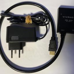 HDMI Verteiler 1 auf 2 zur gleichzeitigen Wiedergabe eines HDMI Signals auf zwei Wiedergabegeräten. Wie z.B. DVD Player gleichzeitig auf TV und Beamer oder Sat Receiver gleichzeitig auf zwei TVs. Eingang: 1 x fest installiertes HDMI Kabel Ausgang: 2 x HDMI Buchse Vegoldete Kontakte für beste Signalübertragung Single link range max. 4K x 2K Stromversorgung über mitgeliefertes Steckernetzteil
Inklusive Versand