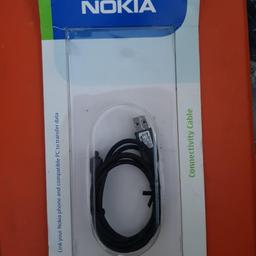 Official Nokia connectivity cable CA53 as new in pack, never opened. Suitable for a range of Nokia phones from the mid 2000s (3230, 6111 etc. - please see picture for a full list of compatible models). As well as free collection from us, we also offer UK postal delivery for £3.19.