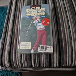 excellent condition Jack nicklaus video collectable to anyone still using video player