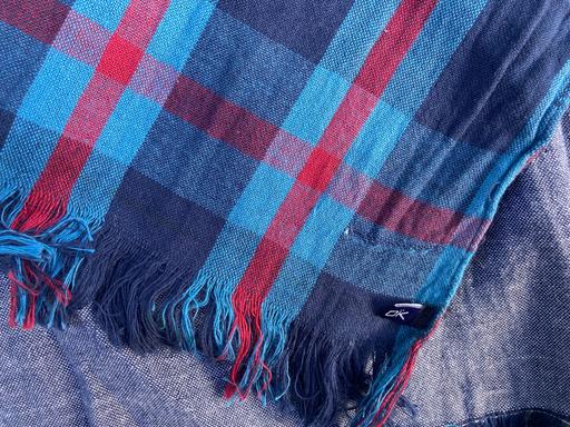 Buy & Sell North West London Camden - Photos for Large 100% Cotton Scarf Double Layer Blue Red