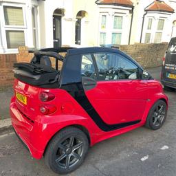Mercedes Smart Fortwo cabriolet cat N 
Mot’d Road Tax is free ULEZ Compliant 1.0L cheap to run only done 25000 miles reason for sale is going travelling. Had a new clutch actuator fitted over a year ago very reliable car. Slight dent and crack in front wing just cosmetic and one runner on roof sticks slightly when putting it up but still very useable great little car will be sad to see her go never let me down. No silly offers please priced accordingly so the issues can be sorted. Book price for this car is £4000- £4500 Low mileage car Great for the summer