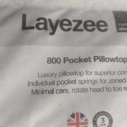 Todays bargain is a new nqp kingsize layezee 800 pocket pillowtop mattress, fraction usual price.
Usual price £409.
 Ask about this and other discounted mattresses, duvets , pillows and bedding sets.
Free delivery.