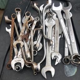Job lot of spanner’s, imperial size’s couple of metric.