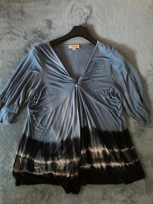 Buy & Sell North West London Camden - Photos for Women's Blue Black Rayon Blouse size L