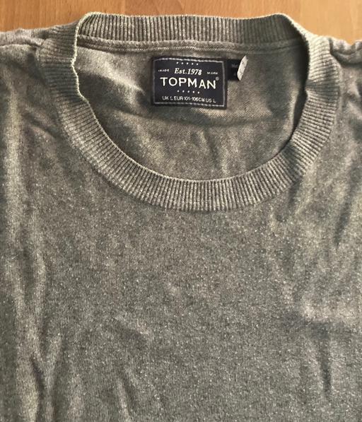 Buy & Sell North West London Camden - Photos for Topman Men's Cotton Grey Jumper UK L