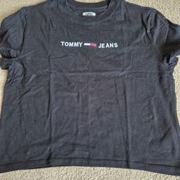 Black Tommy Hilfiger ladies t shirt
Size M