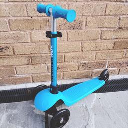 isporter branded scooter. Rarely ever used as child never took to it. £34.99 in Smyth's toys.