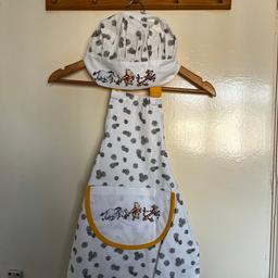 It’s a very beautiful win the poo apron for kids age 2-5 years old and there are same little hill in it see the pictures