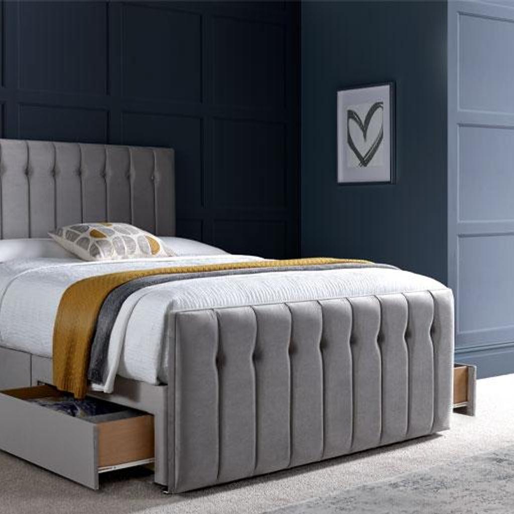 Kensington 1000 pocket divan range

For a good night's sleep, look no further than the Pocket 1000 divan bed range. With 1000 individual pocket springs as part of their Mirapocket system, it offers great support. A knitted micro quilted cover gives it breathability, and the 100% polyester fibre fillings will reduce allergens. The Kensington Pocket 1000 is perfect for anyone looking for both a comfortable but supportive mattress. This range comes complete with a divan base footboard and your choice of headboard design.
Available in multiple colour choices

SINGLE: 90 x 190cm / 3ft x 6ft 3″ – £350
SMALL SINGLE: 75 x 190cm / 2ft 6″ x 6ft 3″ – £350
DOUBLE: 135 x 190cm / 4ft 3″ x 6ft 3″ – £400
SMALL DOUBLE: 120 x 190cm / 4ft x 6ft 3″ – £400
KING SIZE: 150 x 200cm / 5ft x 6ft 6″ – £480
SUPER KING: 180 x 200cm / 6ft x 6ft 6″ – £550
2 DRAWERS EXTRA : – £40
4 DRAWERS EXTRA: – £80