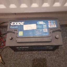 2x nearly new car batteries. ordered by mistake great condition and hold charge great