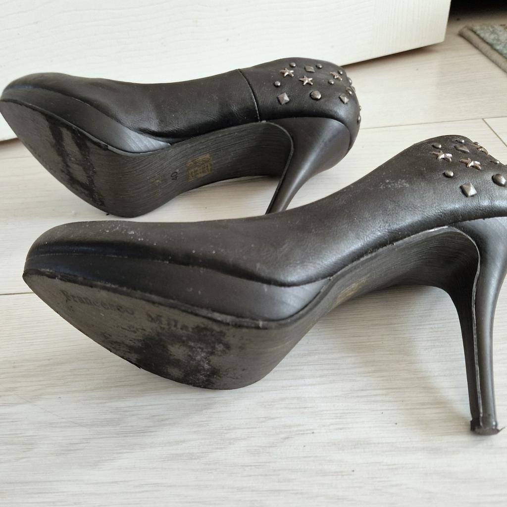 Francesco Milano Womens Black High Heel Stiletto Pumps Court Party Shoes UK:7/EU:40 in very good used condition.

Heel: 11cm

Comes from smoke and pet free home.