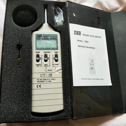 TES-1351B Portable Digital Sound Level Meter, used like new.
Make me a sensible offer.
Range from 35db to 130db at frequencies between 31.5Hz to 8Khz.
Collection BD5 or can post for cost of Packaging & Postage.
Check out my other items for sale
