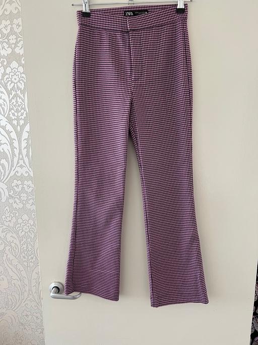 Buy & Sell West London West Kensington - West London - Photos for Womens Zara Check Mini Flare Slim Trousers