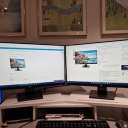 Excellent condition HP 23.8 inch monitor that has served me well while working from home. I am selling two identical monitors, with HDMI cables. £100 for both monitors. Perfect for a double screen set-up at home.