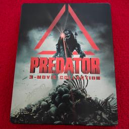 Hallo
Ich biete eine seltene Steelbook von Predator, 1-4 als Blu-ray an, Fsk18. Die Filme sind neuwertig. Die Steelbook selbst hat keine Kratzer, Beulen oder ähnliches.

Da es ein privater Verkauf ist gebe ich keine Garantie, Gewährleistung und keinen Ein- bzw. Umtausch möglich