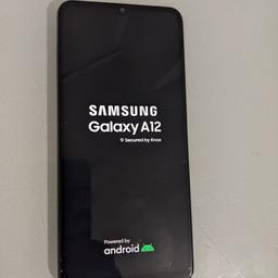 Samsung A12 
Dual Sim
Unlocked Any card
good clean condition
6.5 Inch large screen
No marks or scratches at all
with charger
local delivery