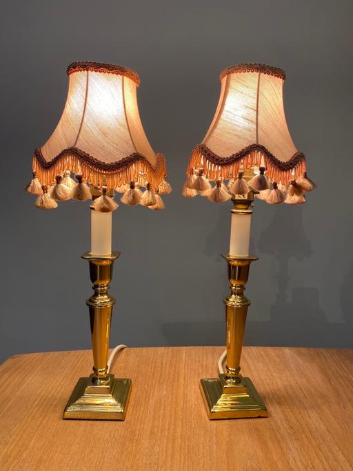 Buy & Sell North London Upper Holloway - North London - Photos for Laura Ashley Brass Table Lamps Pair 13”