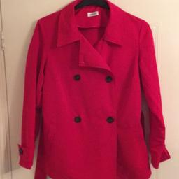 New red raincoat jacket . Smoke & pet free home. Top quality